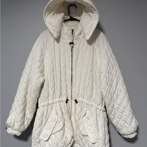 The Limited Women's Quilted Puffer Coat - Cream